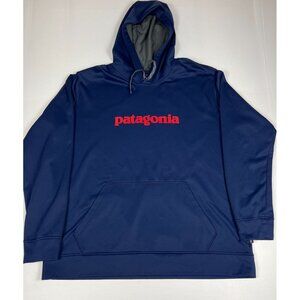 Patagonia Men’s XXL Navy Blue Capilene Cool Daily Graphic Hoodie